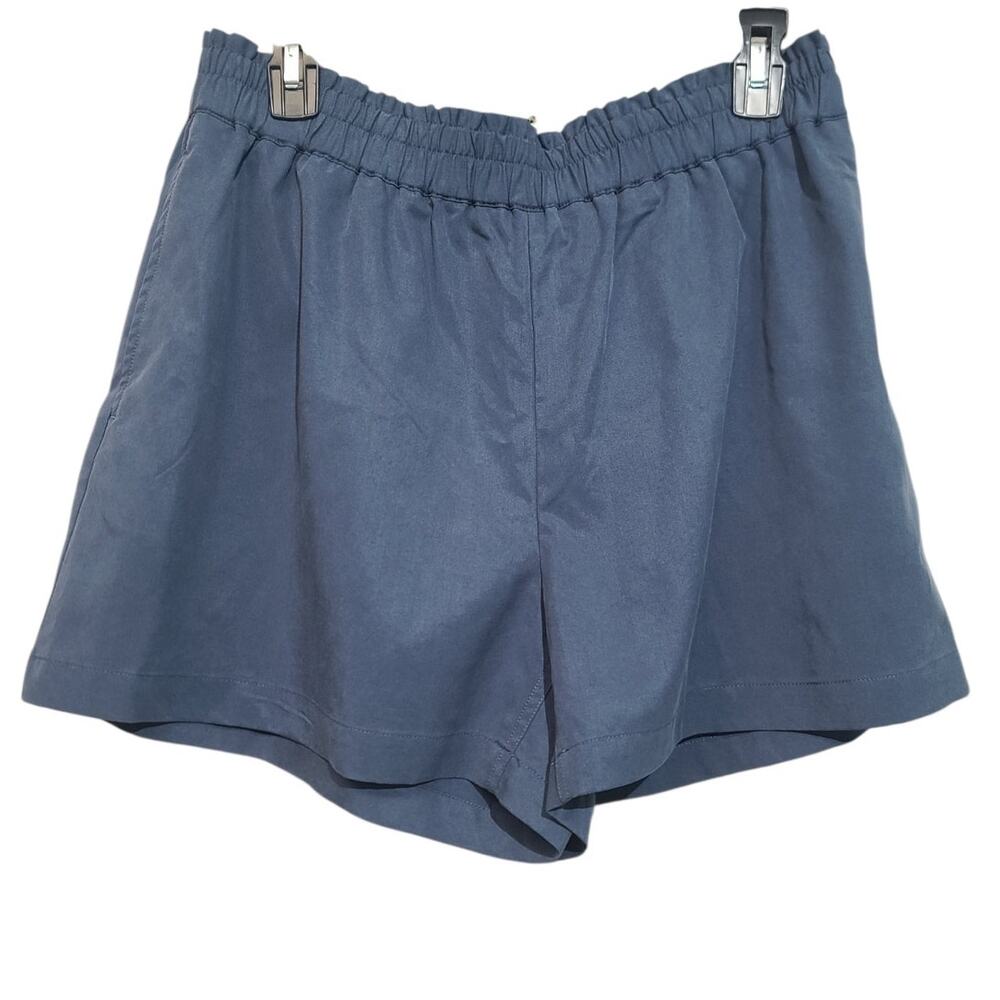 Kit & Ace Sublime Pull On Shorts Dark Denim NWT Size Large